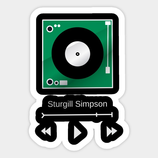 sturgill simpson Sticker by Vrolijke Koters